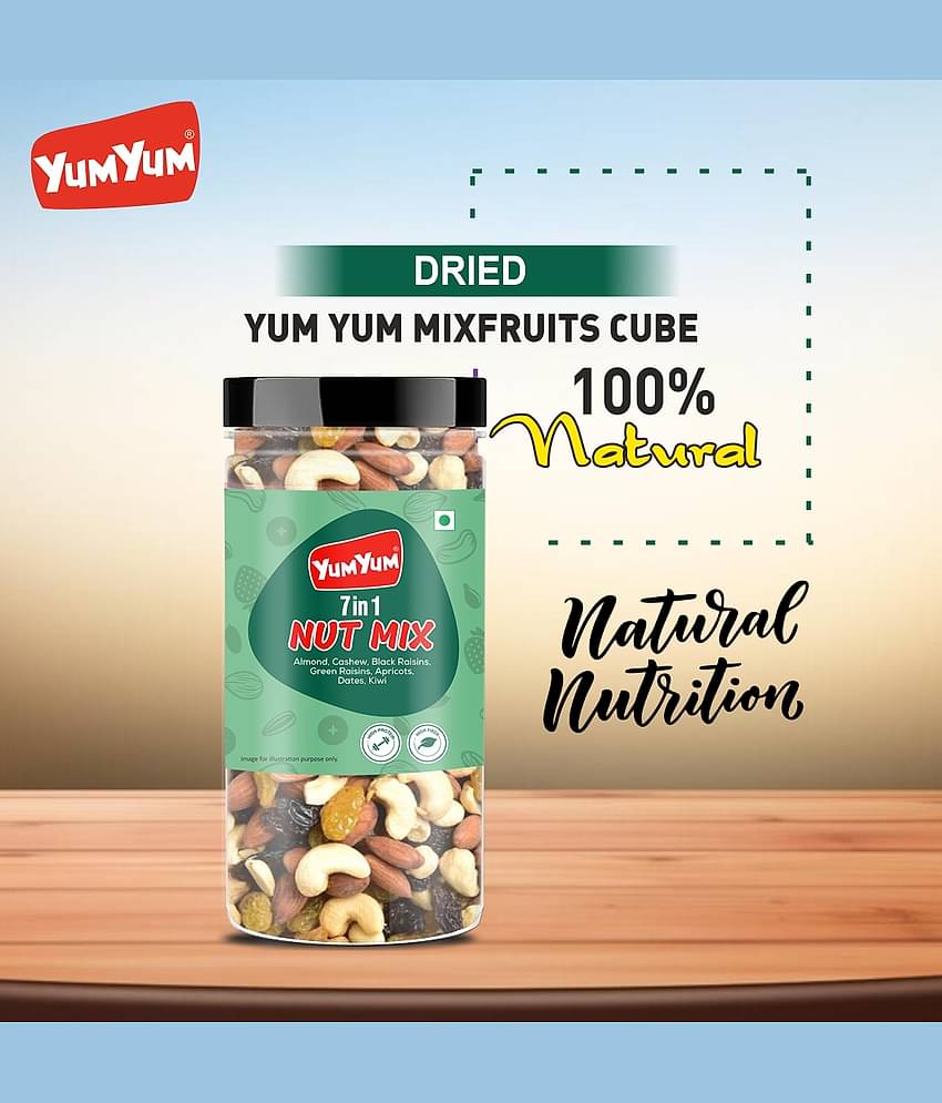 YUM YUM Healthy Mix Nuts, Seeds, and Berries Combo | Dry Fruits Trail Mix - Assorted Nuts (500 g)