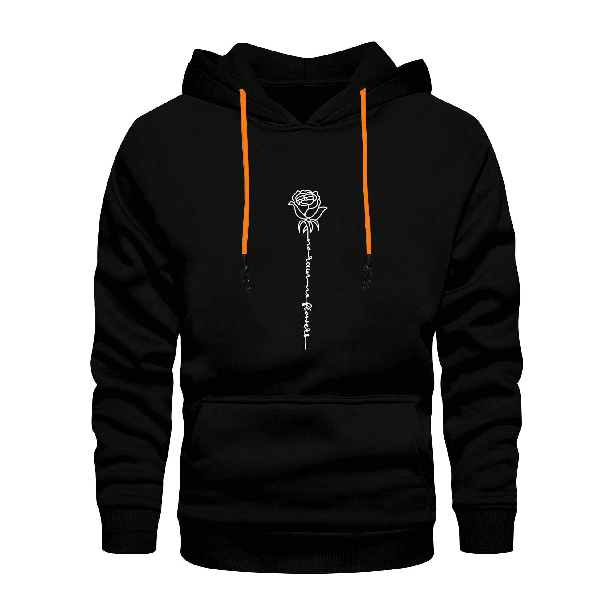     			fashion and youth Cotton Blend Hooded Men's Sweatshirt - Black ( Pack of 1 )