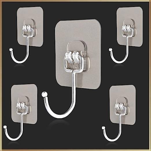     			mahek accessories Set of 10 Stainless Steel Hooks