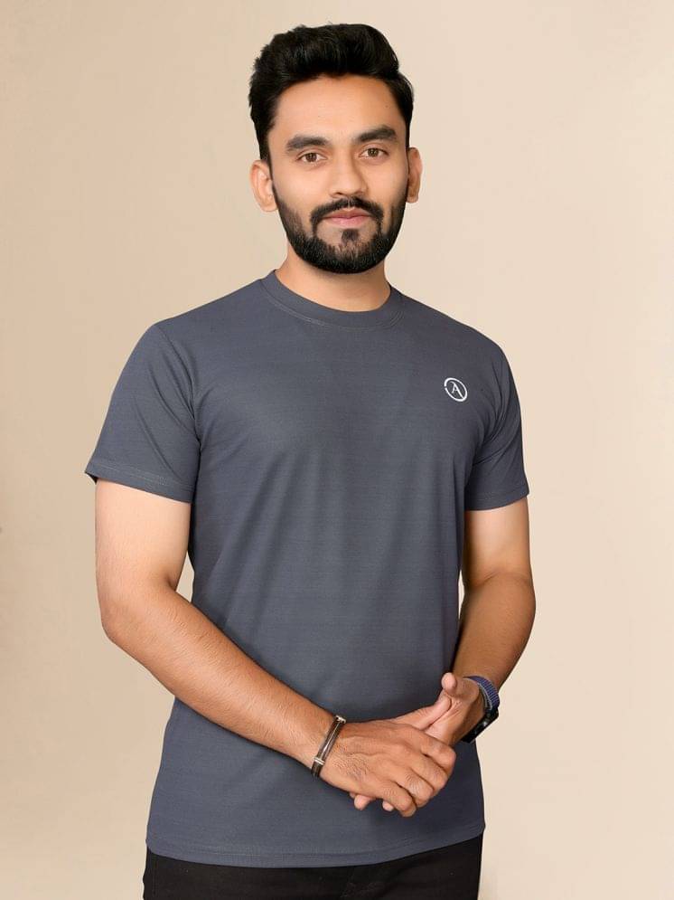     			Anand Pack of 1 Polyester Regular Fit Men's T-Shirt ( Grey )