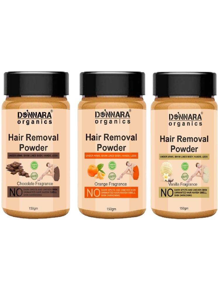    			Donnara Organics Natural Hair Removal Powder for Men & Women 150 ( Pack of 3 )