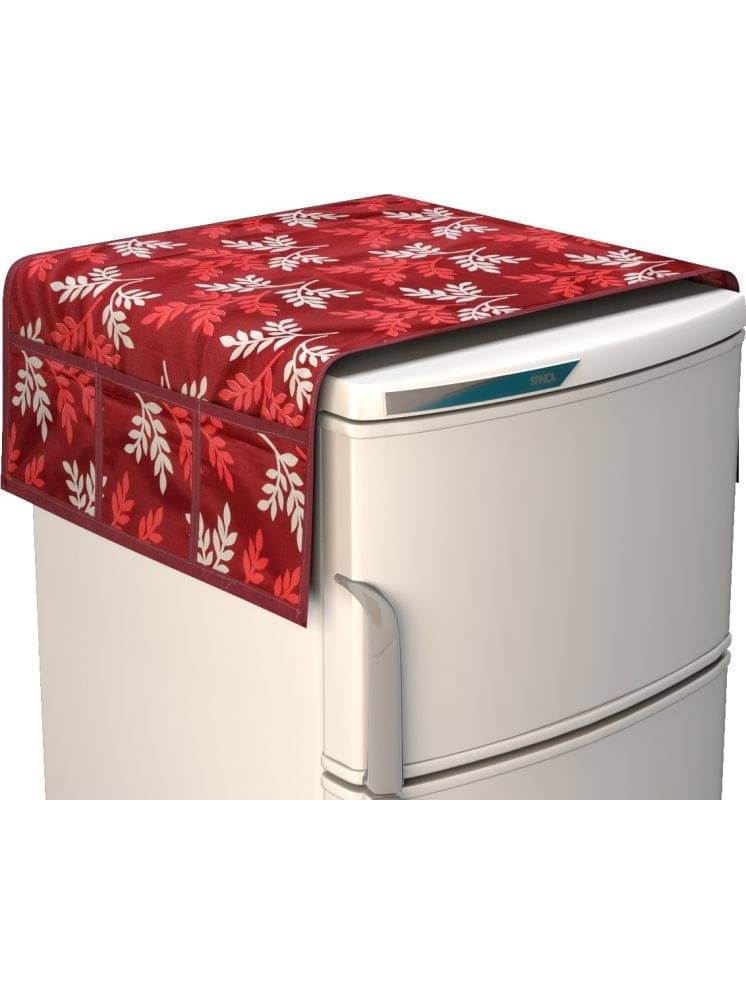 Fabolic Polyester Nature Fridge Mat & Cover ( 97 54 ) Pack of 1 - Maroon Fabolic Polyester Nature Fridge Mat & Cover ( 97 54 ) Pack of 1 - Maroon