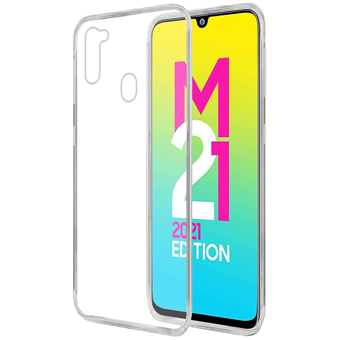 Gemesha Plain Cases Compatible For Silicon SAMSUNG Galaxy M21 2021 ( Pack of 1 ) Gemesha Plain Cases Compatible For Silicon SAMSUNG Galaxy M21 2021 ( Pack of 1 )