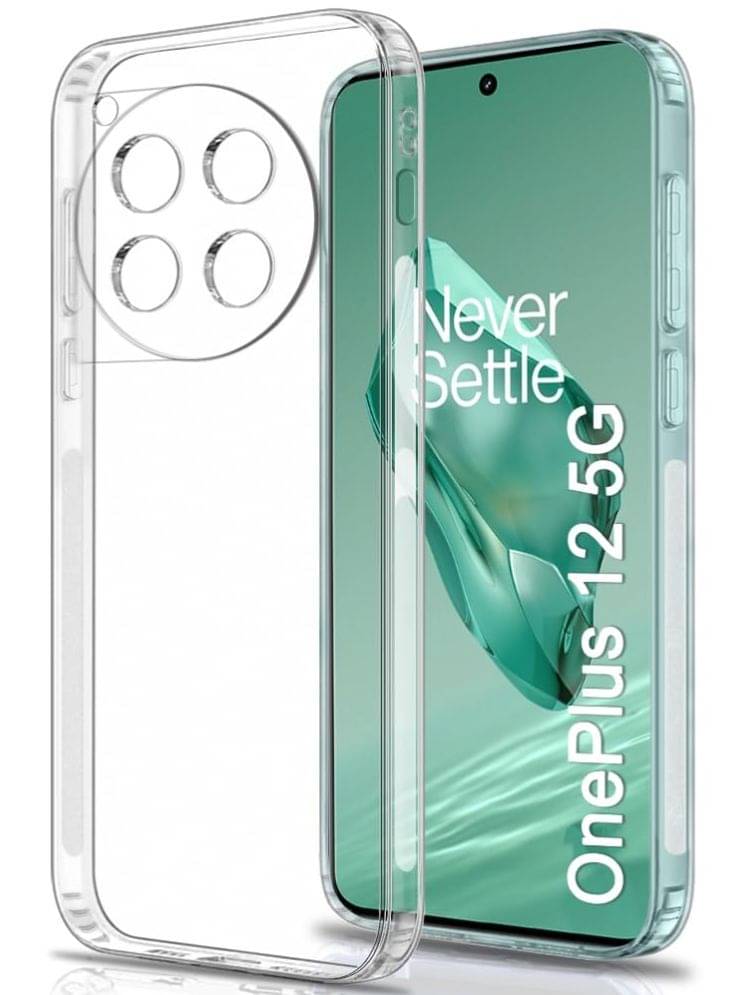     			Gemesha Plain Cases Compatible For Silicon Oneplus 12 5G ( Pack of 1 )
