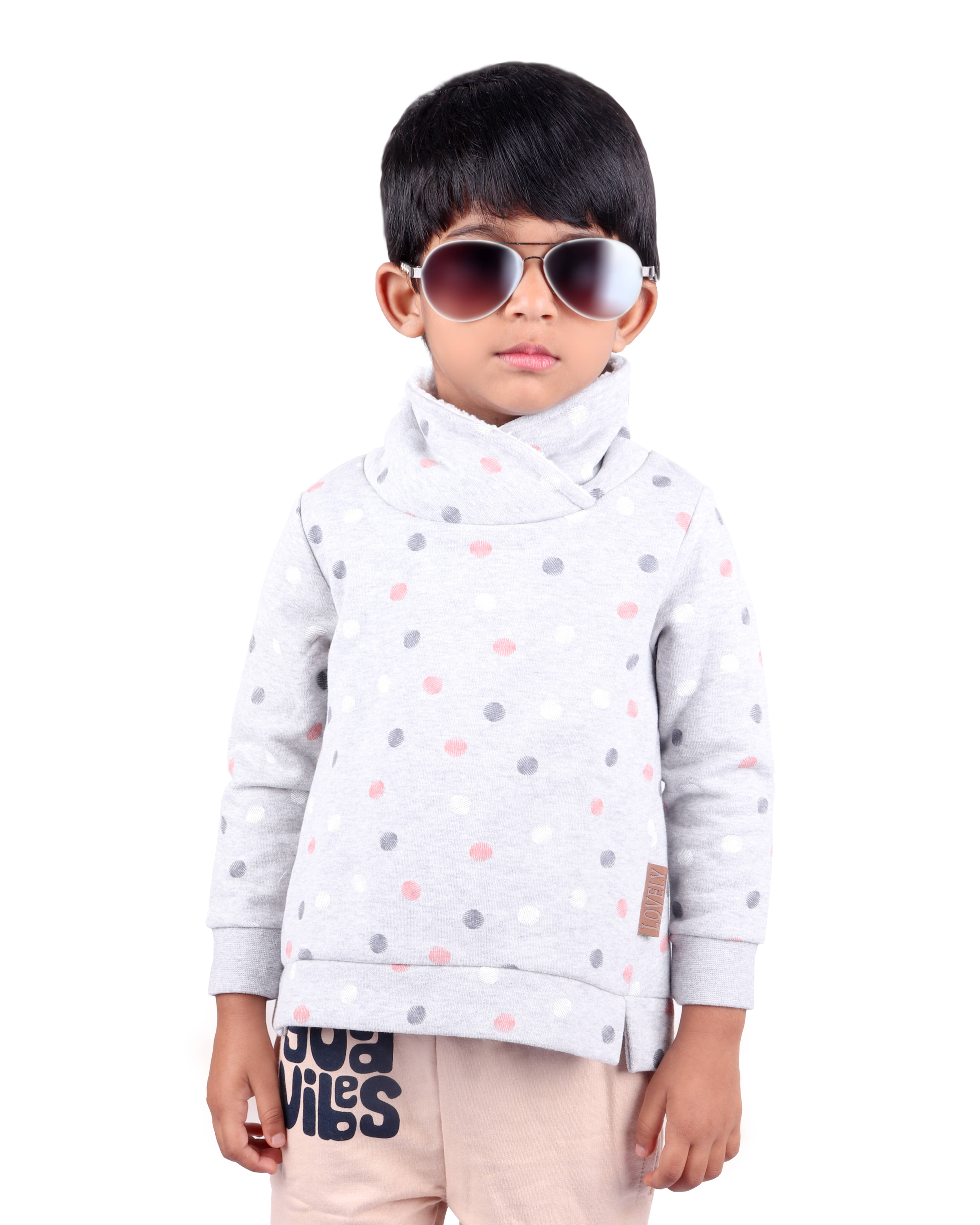     			J&JP Pack of 1 Boys Fleece Sweatshirt ( Gray )