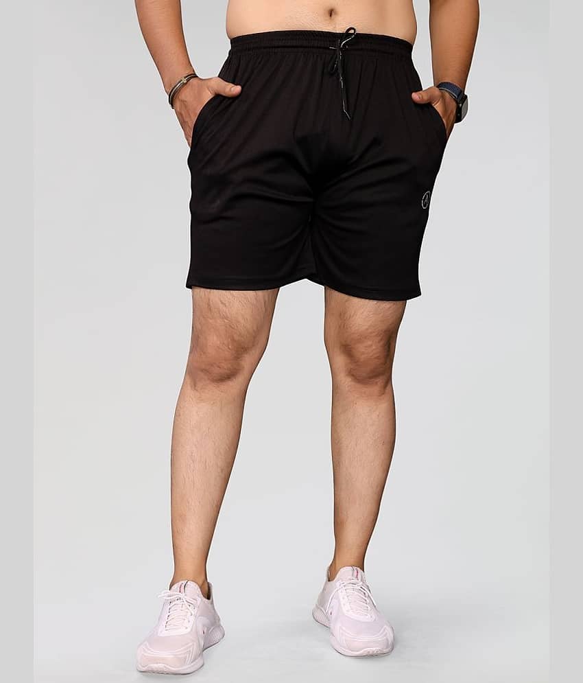Kashvi Black Polyester Men's Shorts ( Pack of 1 ) - Shorts | Buy online on ZillyBuy