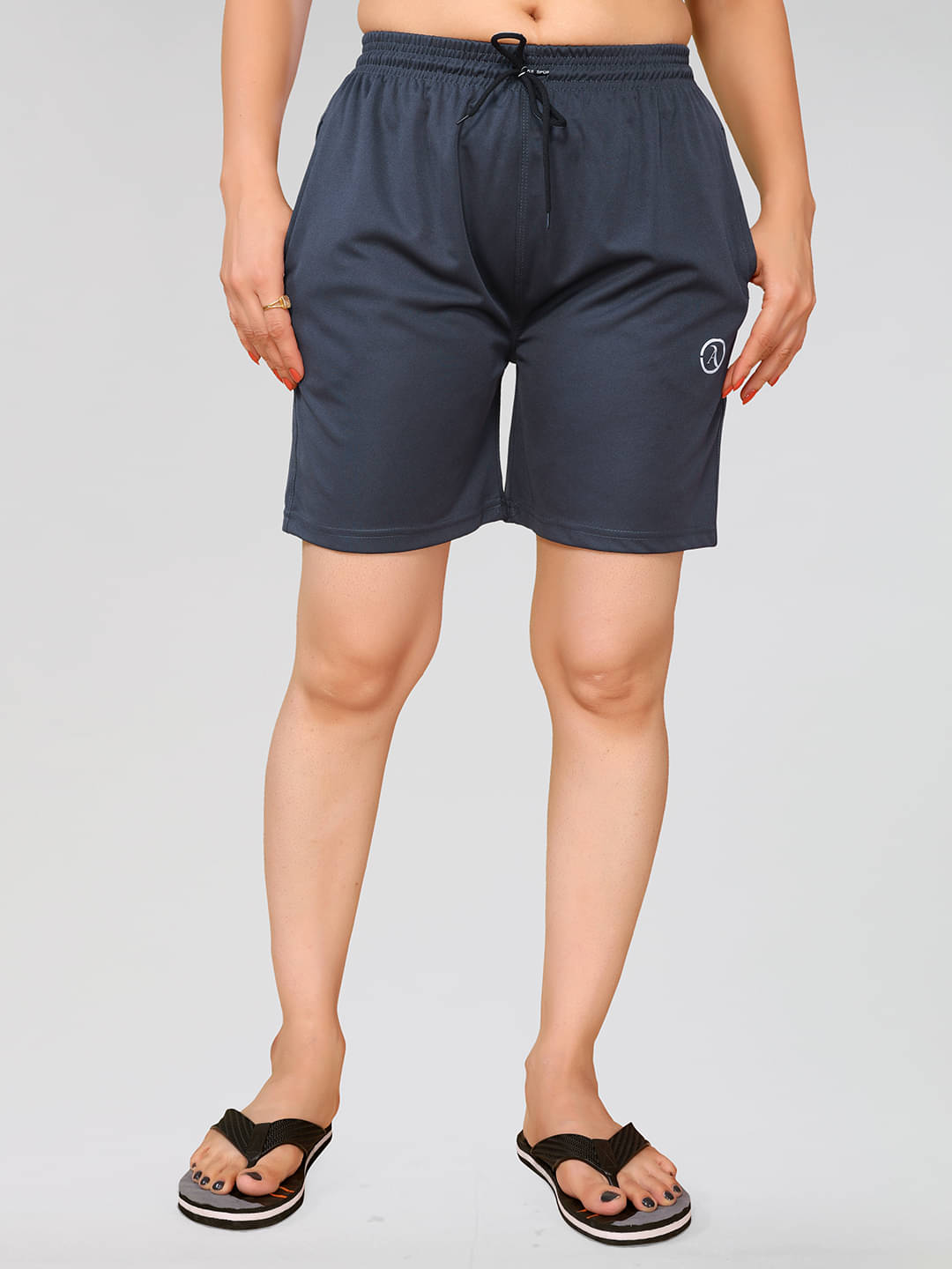 Kashvi Polyester Bermuda - Grey Kashvi Polyester Bermuda - Grey