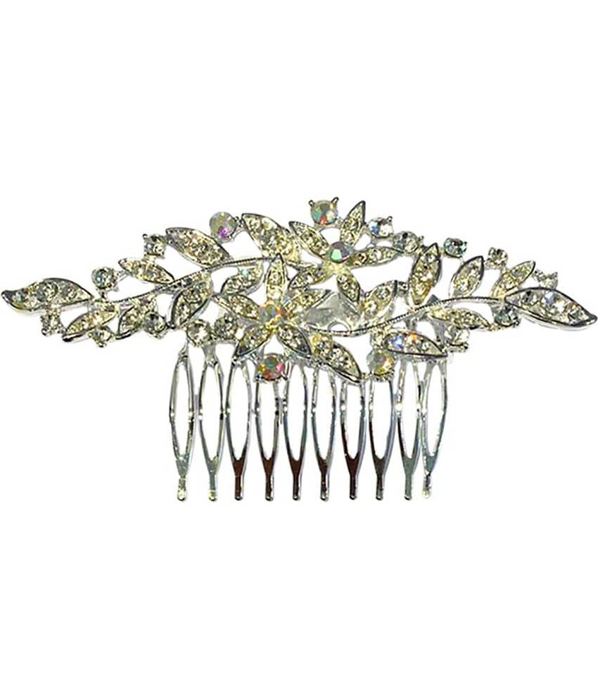 La Belleza Silver Women's Hair Clip ( Pack of 1 ) - Jewellery Sets | Buy online on ZillyBuy