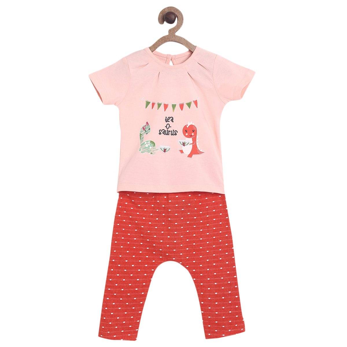     			MINI KLUB Pack of 1 Baby Girls Cotton Top & Trouser ( Multi )