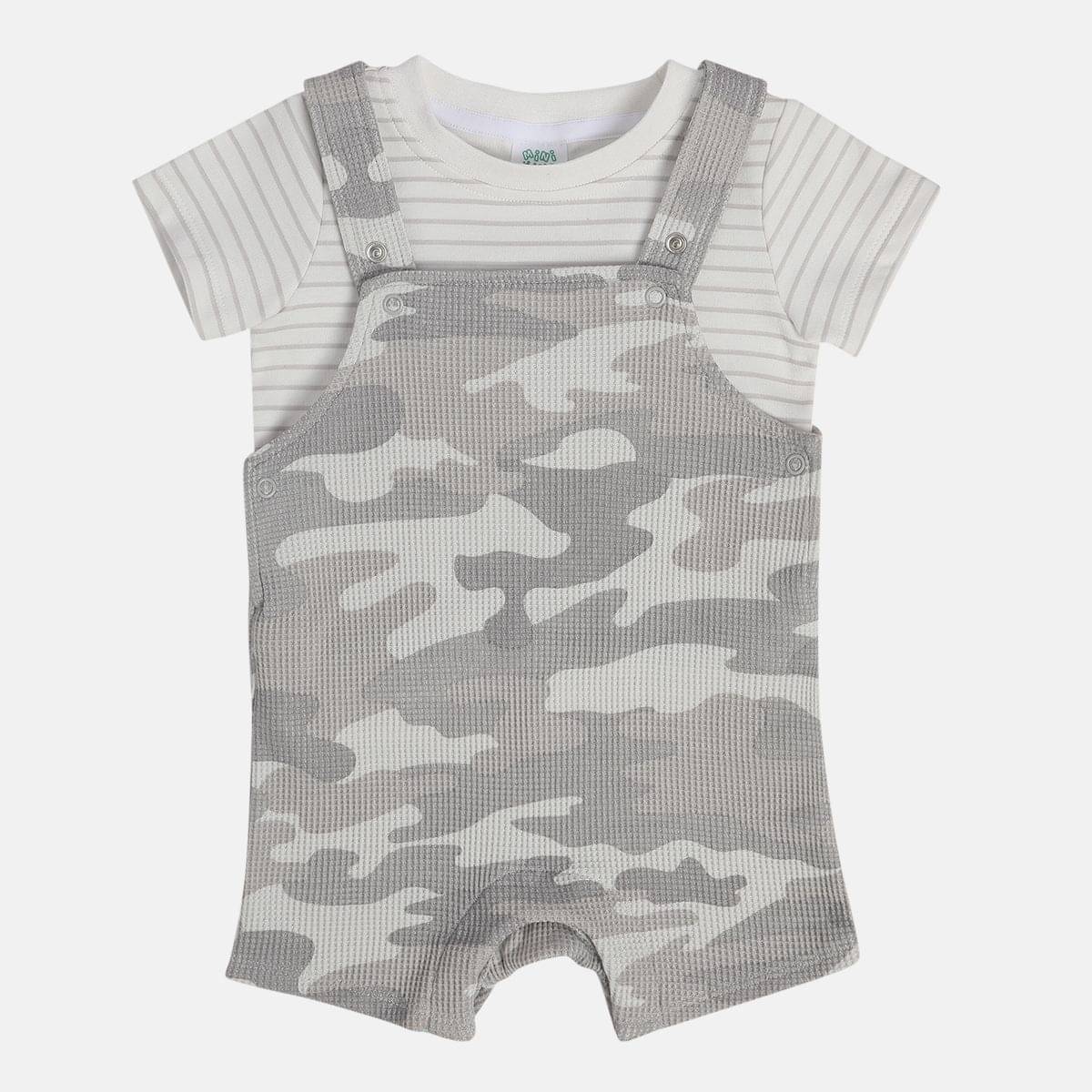     			MINI KLUB Pack of 1 Baby Boys Cotton Blend Dungaree Sets ( Multi )