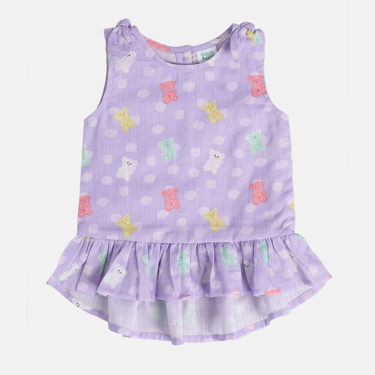     			MINI KLUB Pack of 1 Baby Girls Cotton Top ( Purple )
