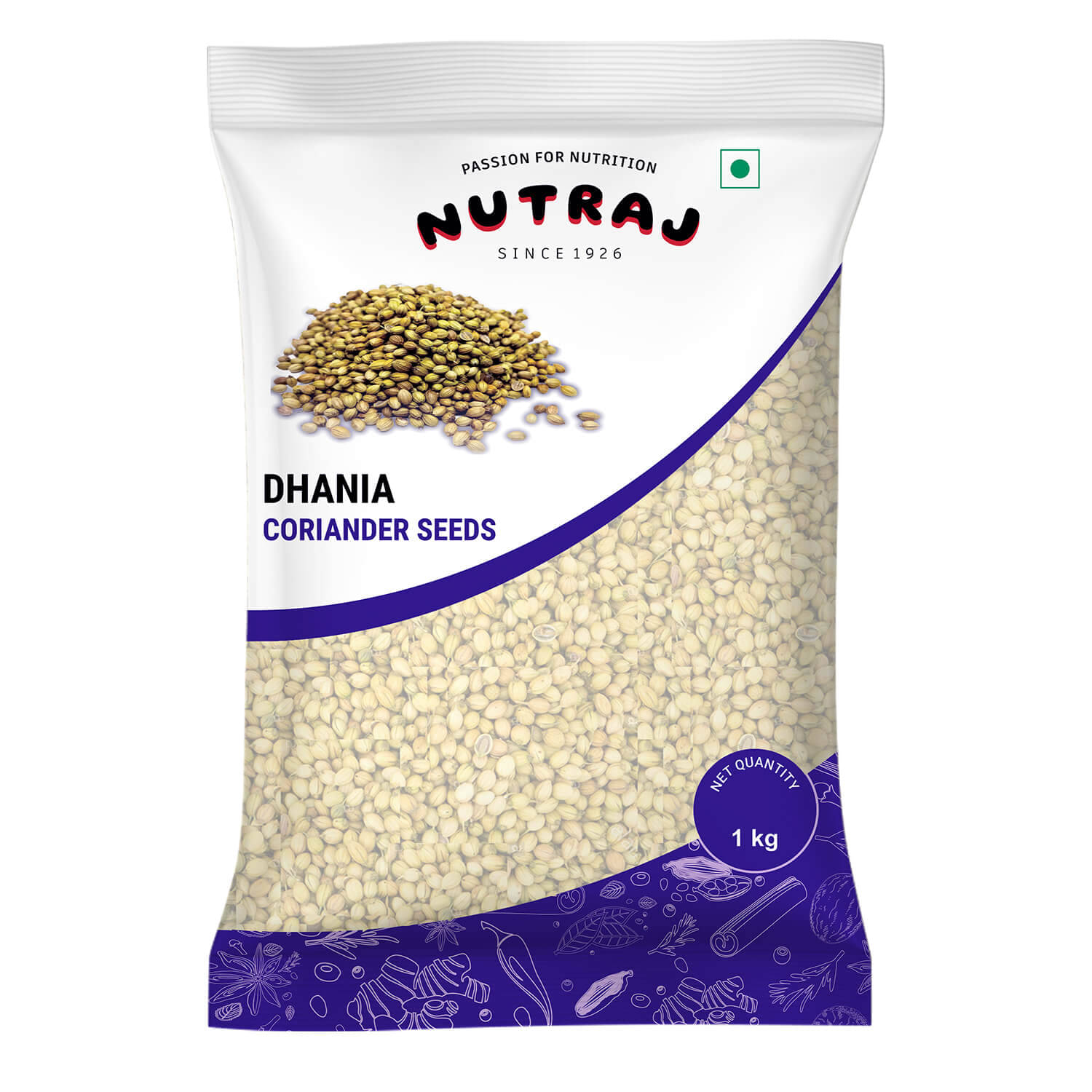     			Nutraj Coriander Seeds Sabut Dhania 1 kg