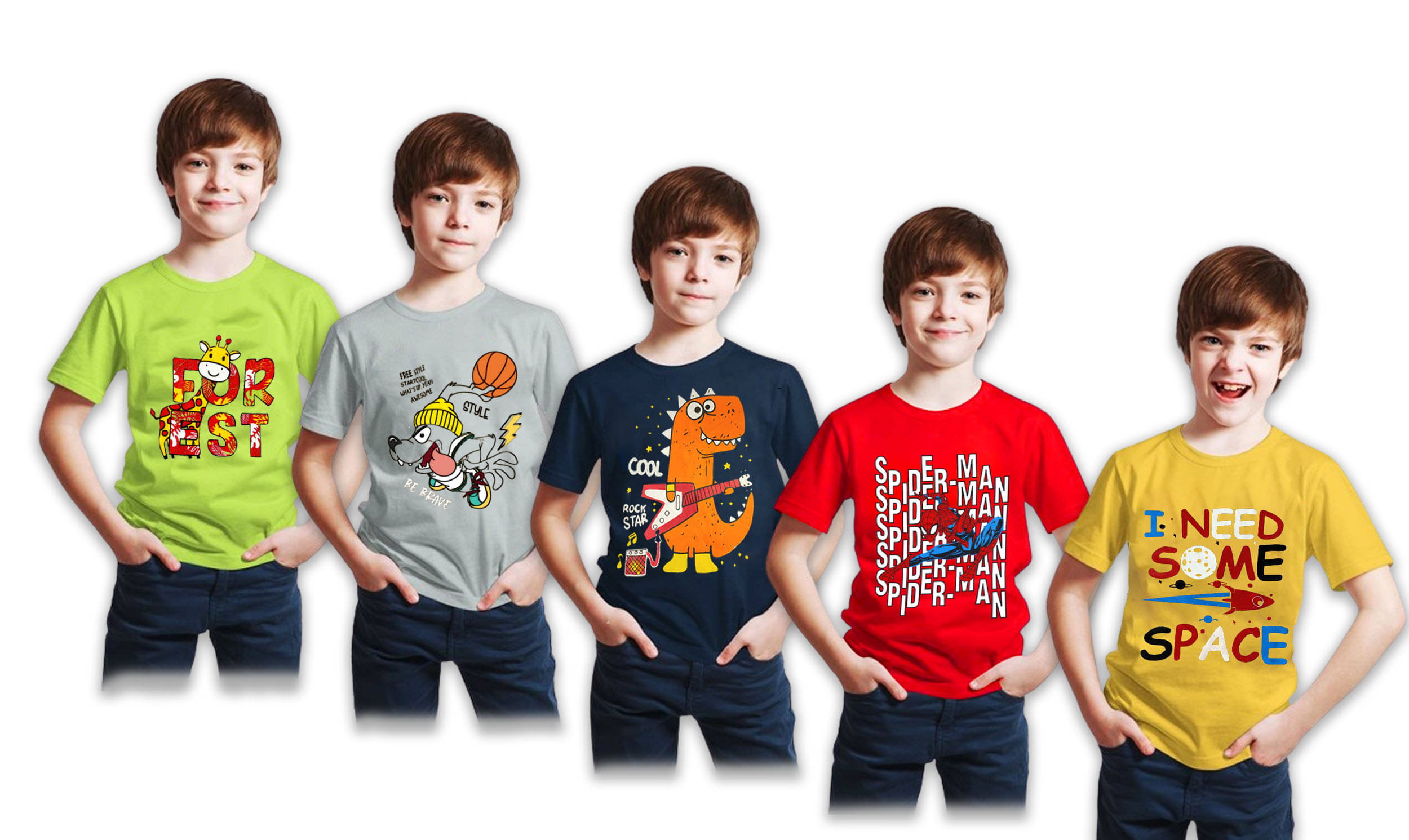     			Paryag Pack of 1 Boys Cotton Blend T-Shirt ( Multicolor )