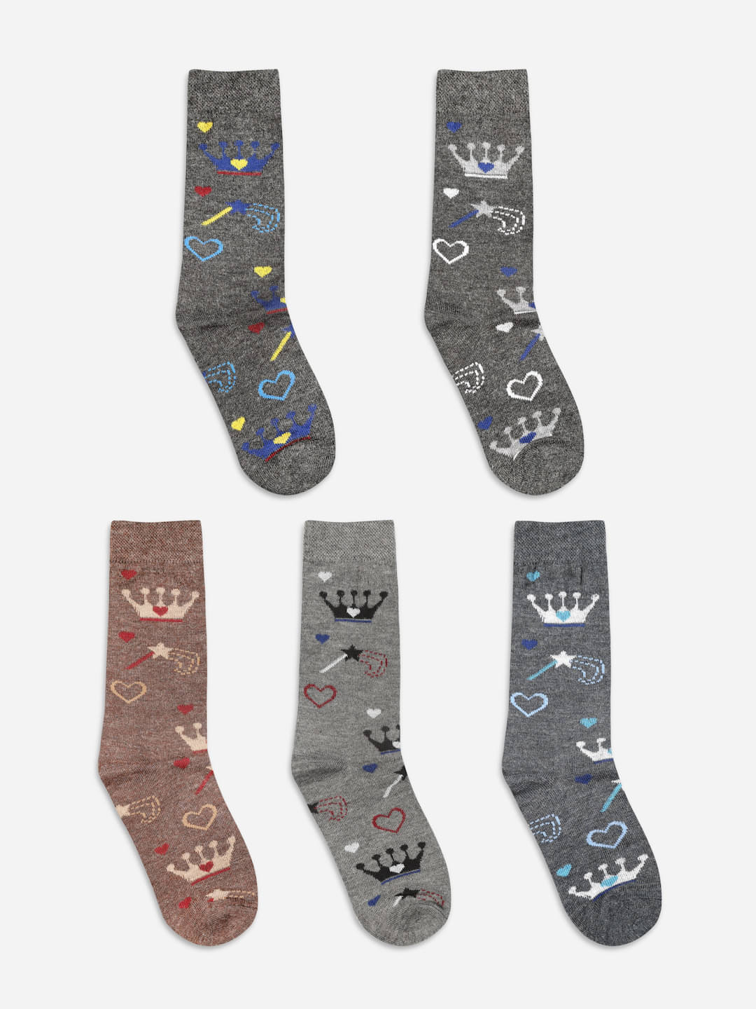 Texlon Multicolor Woollen Boy's Full Length Socks ( Pack of 5 ) Texlon Multicolor Woollen Boy's Full Length Socks ( Pack of 5 )