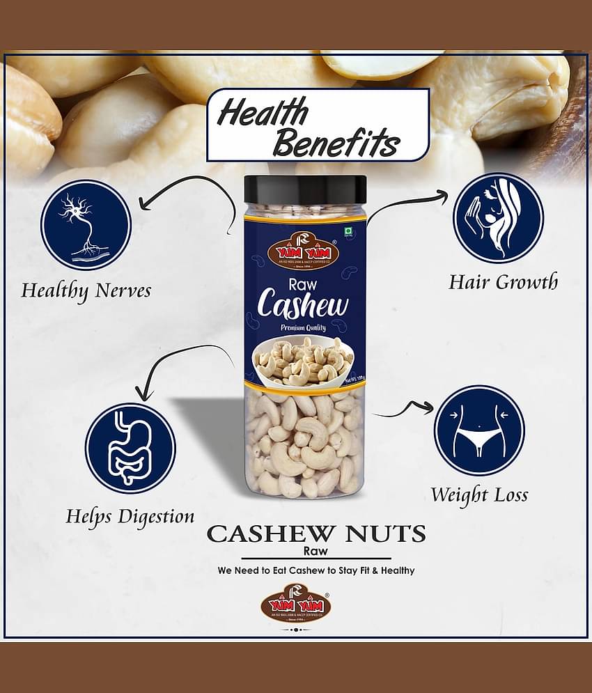 YUM YUM Premium Jumbo Almond 150g Cashew 150g & Raisins 150g (450g) Dry Fruits Combo Pack