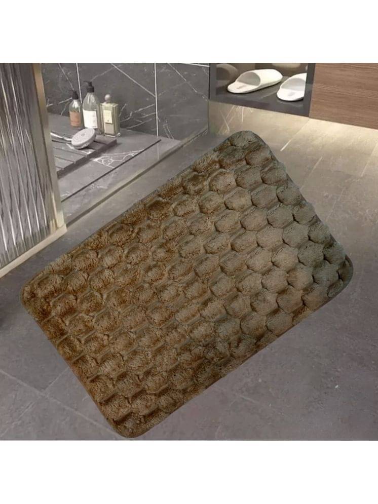 mahek accessories Anti-skid Microfibre Bath Mat 40x60 cm ( Pack of 1 ) - Brown mahek accessories Anti-skid Microfibre Bath Mat 40x60 cm ( Pack of 1 ) - Brown