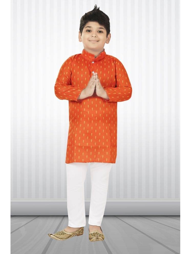 NIPU CREATION Pack of 1 Boys Cotton Blend ( Orange ) NIPU CREATION Pack of 1 Boys Cotton Blend ( Orange )