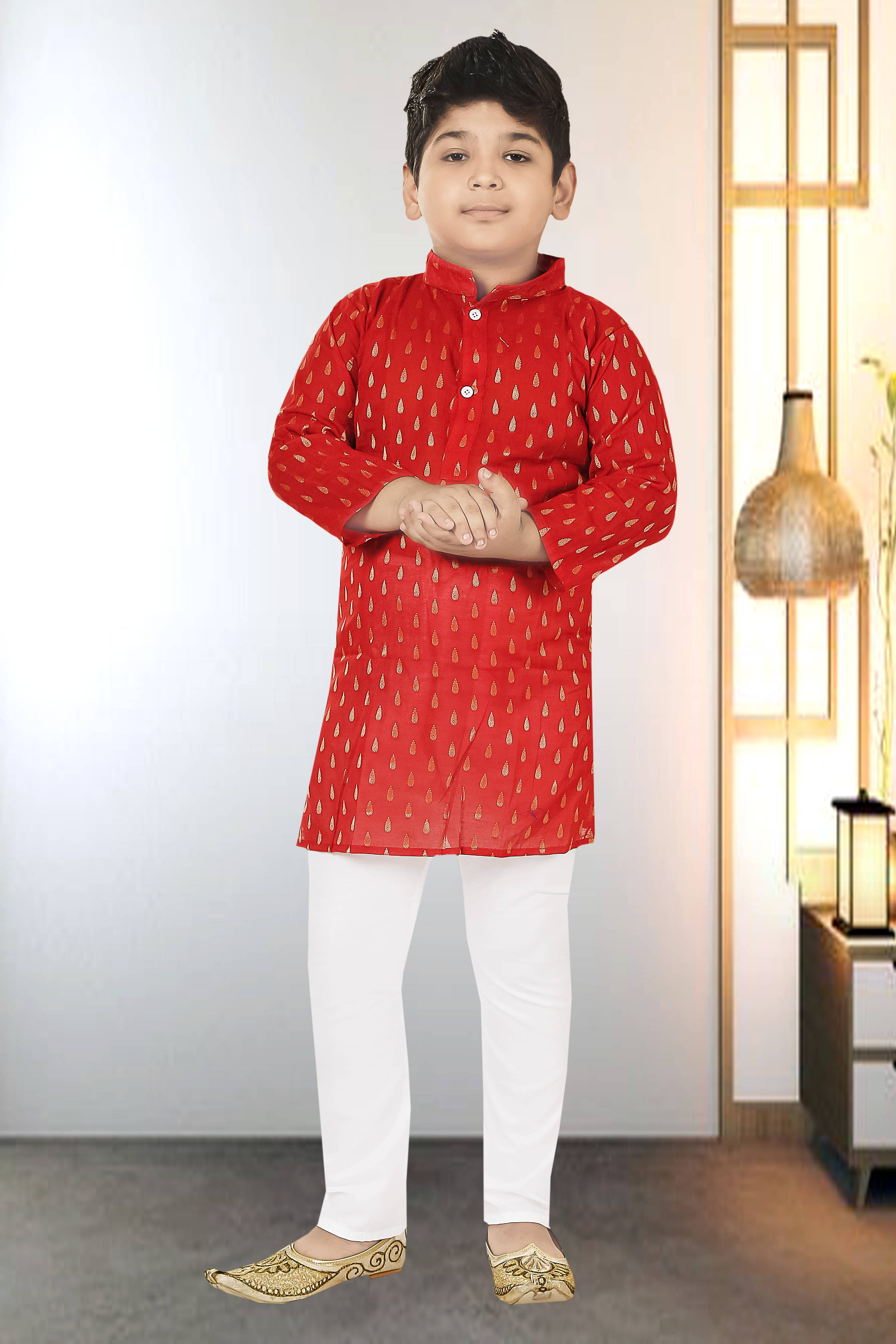 NIPU CREATION Pack of 1 Boys Cotton Blend ( Red ) NIPU CREATION Pack of 1 Boys Cotton Blend ( Red )