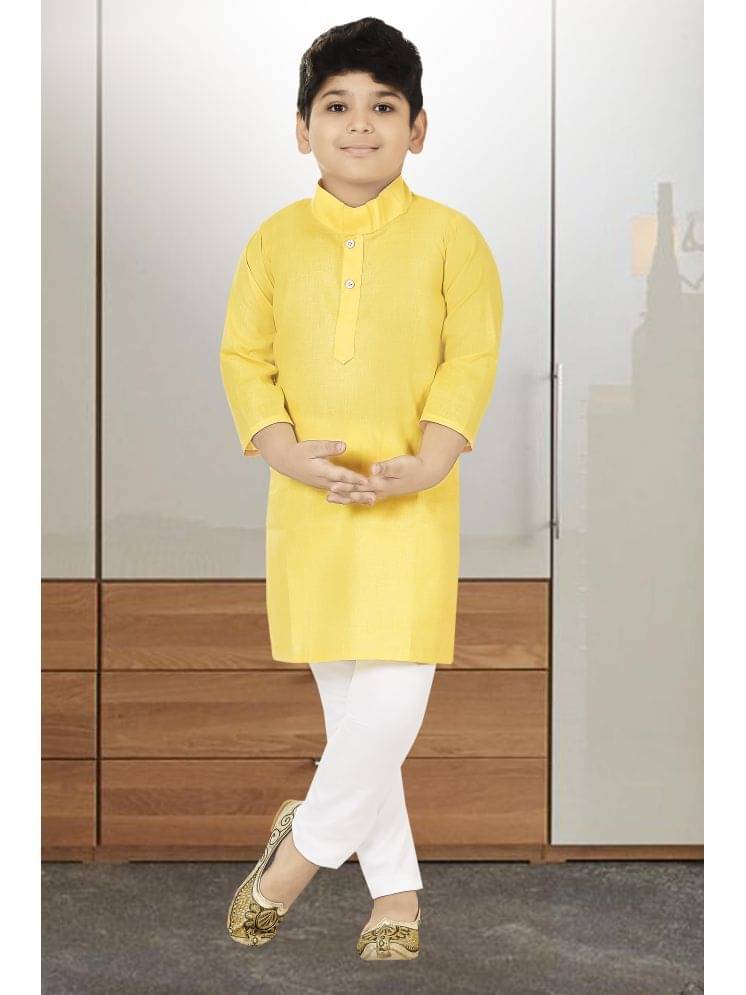 NIPU CREATION Pack of 1 Boys Cotton Blend ( Yellow ) NIPU CREATION Pack of 1 Boys Cotton Blend ( Yellow )
