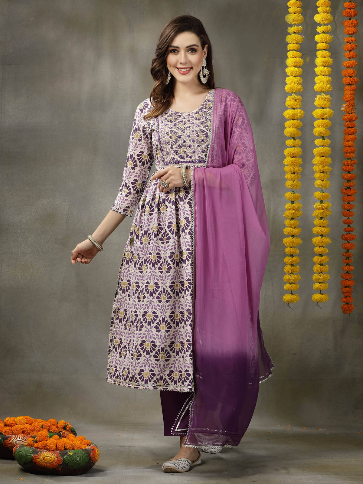 Stylum Rayon Embroidered Kurti With Pants Women's Stitched Salwar Suit - Purple ( Pack of 1 ) Stylum Rayon Embroidered Kurti With Pants Women's Stitched Salwar Suit - Purple ( Pack of 1 )