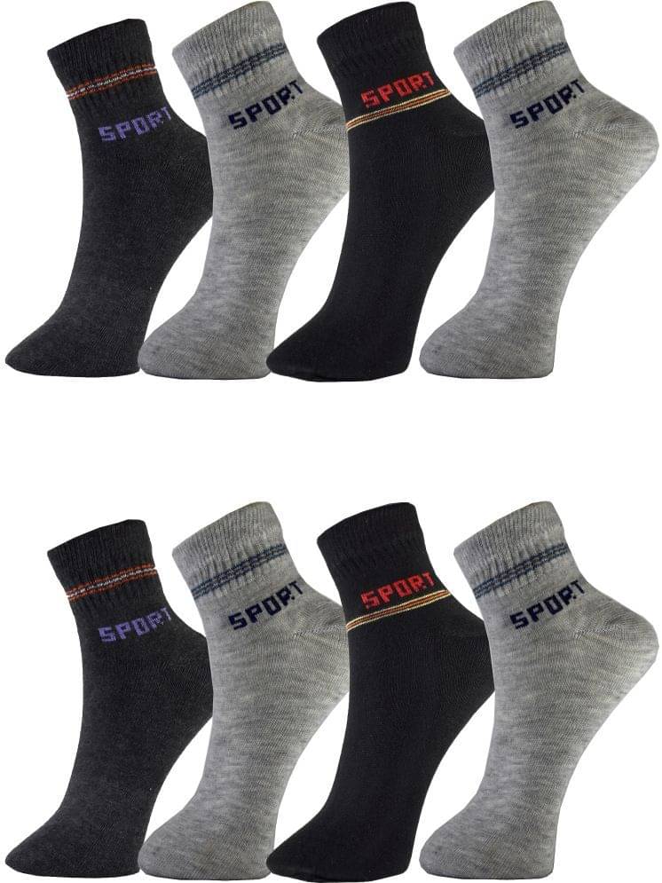 hicode Blended Men's Solid Multicolor Ankle Length Socks ( Pack of 4 ) hicode Blended Men's Solid Multicolor Ankle Length Socks ( Pack of 4 )