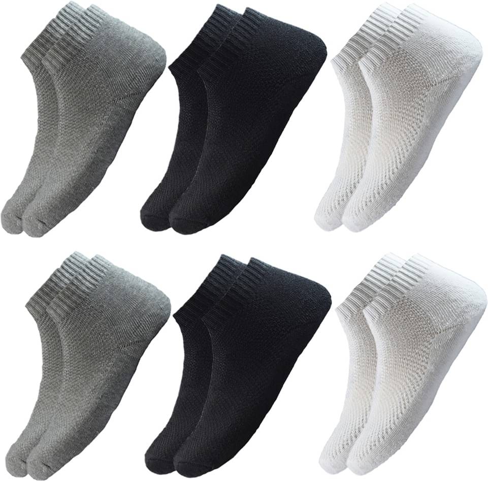 hicode Blended Men's Solid Multicolor Ankle Length Socks ( Pack of 6 ) hicode Blended Men's Solid Multicolor Ankle Length Socks ( Pack of 6 )