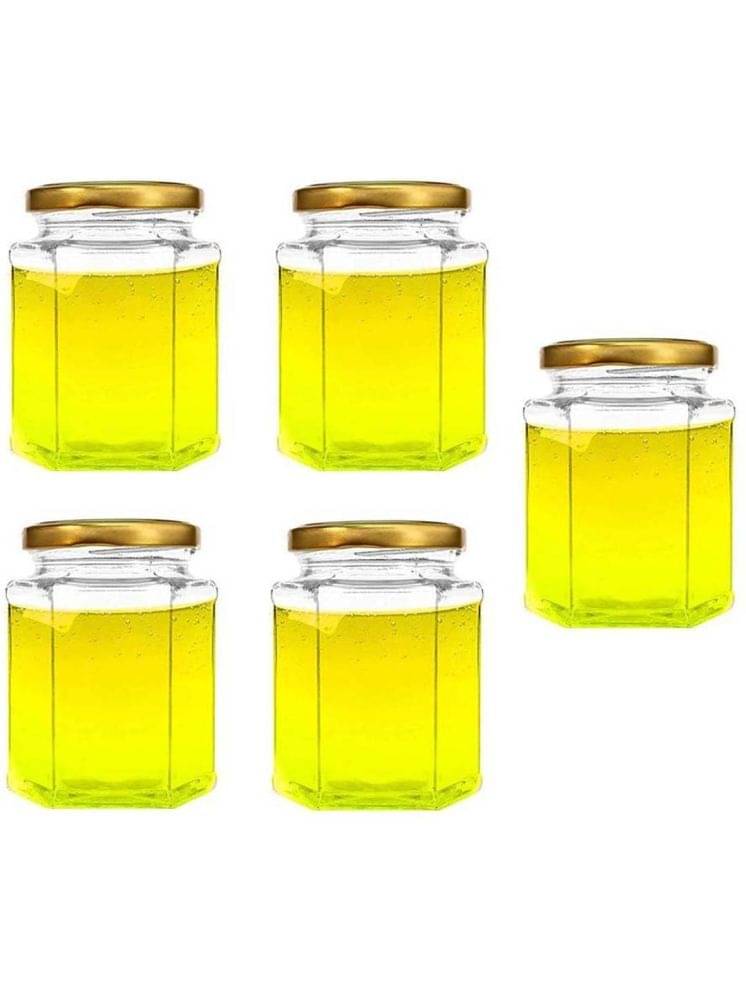 1st Time Glass Container Jar Glass Transparent Utility Container ( Set of 5 ) 1st Time Glass Container Jar Glass Transparent Utility Container ( Set of 5 )