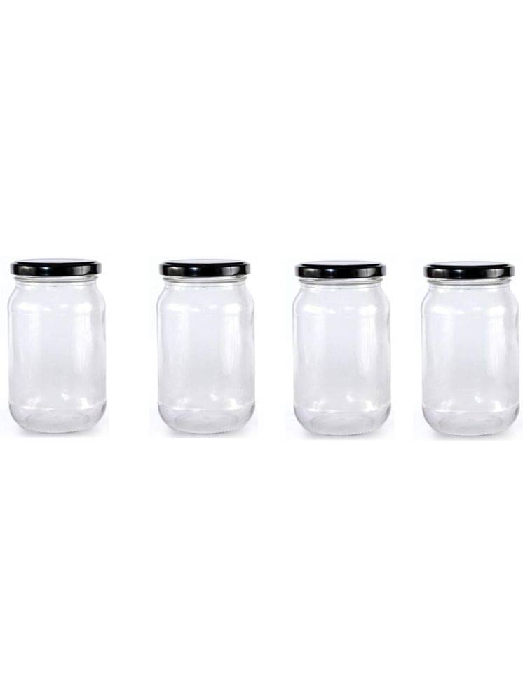 1st Time Glass Container Jar Glass Transparent Cookie Container ( Set of 4 ) 1st Time Glass Container Jar Glass Transparent Cookie Container ( Set of 4 )