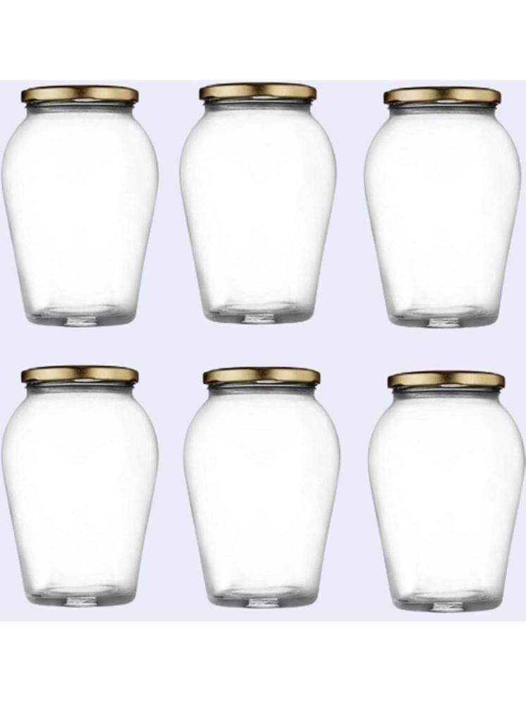 1st Time Glass Container Jar Glass Transparent Utility Container ( Set of 6 ) 1st Time Glass Container Jar Glass Transparent Utility Container ( Set of 6 )