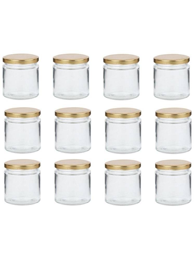 1st Time Glass Container Jar Glass Transparent Utility Container ( Set of 12 ) 1st Time Glass Container Jar Glass Transparent Utility Container ( Set of 12 )