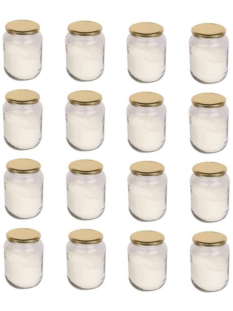 1st Time Glass Container Jar Glass Transparent Utility Container ( Set of 16 ) 1st Time Glass Container Jar Glass Transparent Utility Container ( Set of 16 )