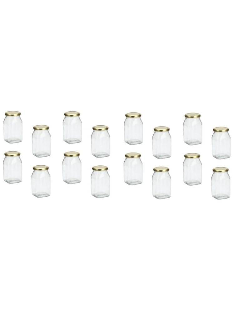 1st Time Glass Container Jar Glass Transparent Utility Container ( Set of 16 ) 1st Time Glass Container Jar Glass Transparent Utility Container ( Set of 16 )
