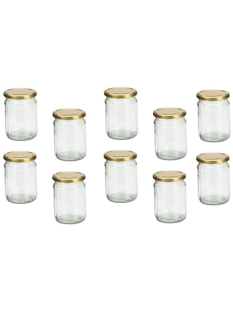 1st Time Glass Container Jar Glass Transparent Utility Container ( Set of 10 ) 1st Time Glass Container Jar Glass Transparent Utility Container ( Set of 10 )