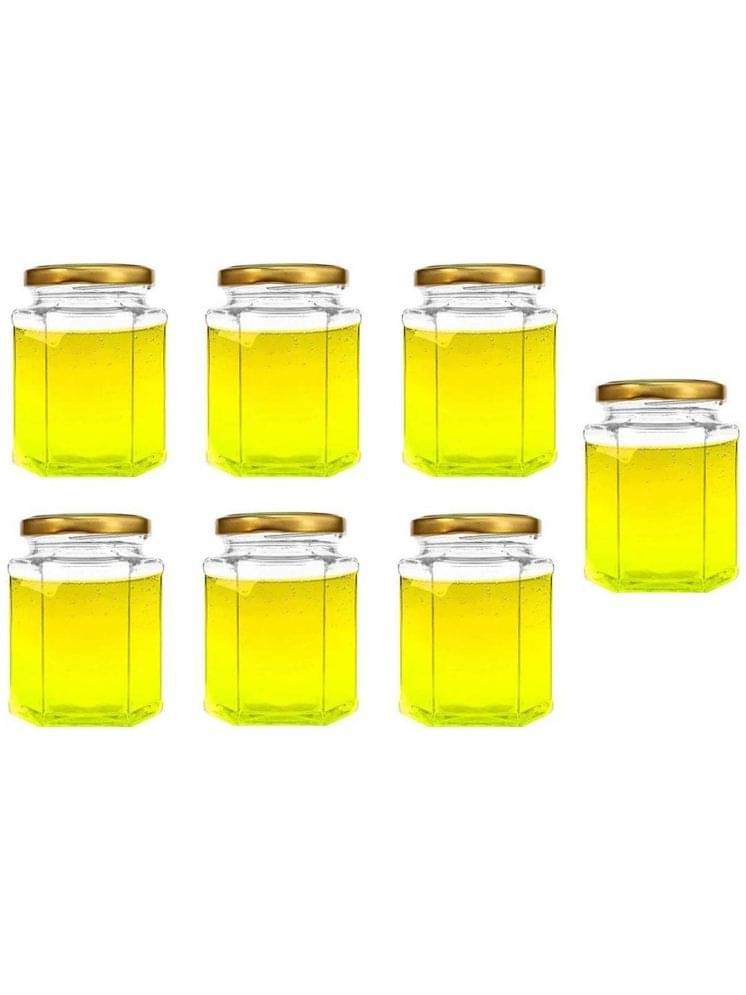     			1st Time Glass Container Jar Glass Transparent Utility Container ( Set of 7 )