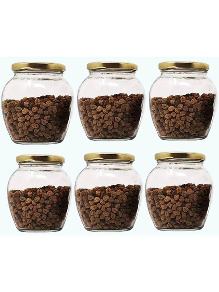 1st Time Glass Container Jar Glass Transparent Utility Container ( Set of 6 ) 1st Time Glass Container Jar Glass Transparent Utility Container ( Set of 6 )