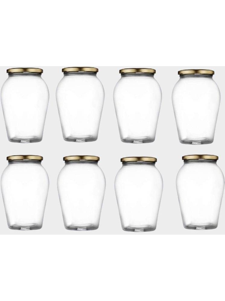 1st Time Glass Container Jar Glass Transparent Utility Container ( Set of 8 ) 1st Time Glass Container Jar Glass Transparent Utility Container ( Set of 8 )