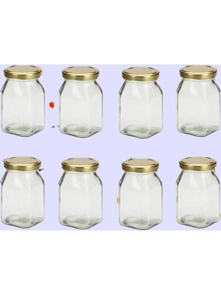 1st Time Glass Container Jar Glass Transparent Utility Container ( Set of 8 ) 1st Time Glass Container Jar Glass Transparent Utility Container ( Set of 8 )