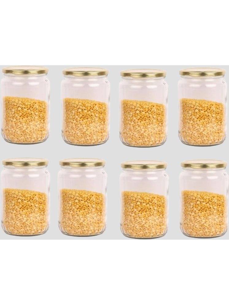 1st Time Glass Container Jar Glass Transparent Utility Container ( Set of 8 ) 1st Time Glass Container Jar Glass Transparent Utility Container ( Set of 8 )
