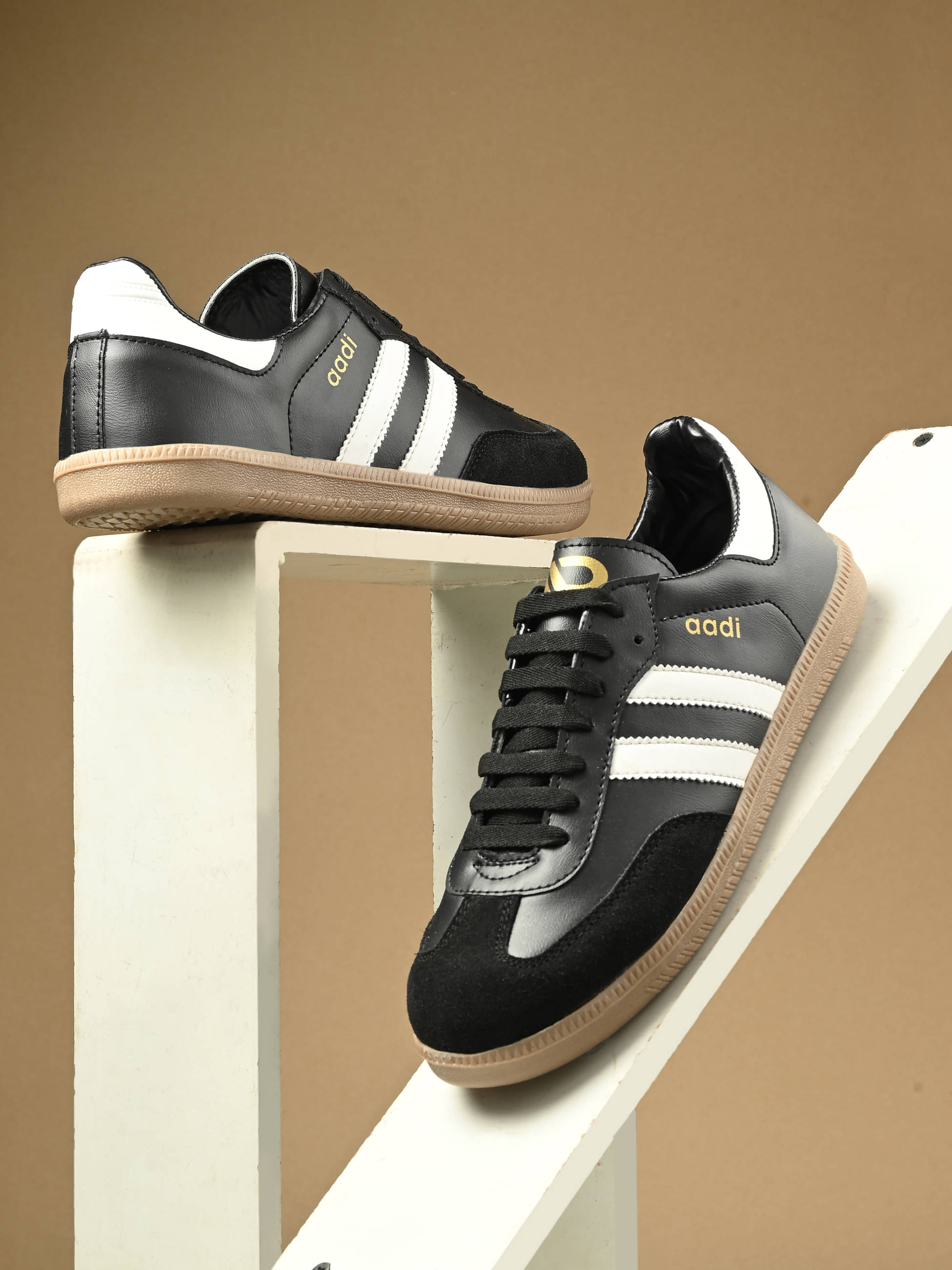     			Aadi Running Shoes Black Men's Lifestyle Shoes