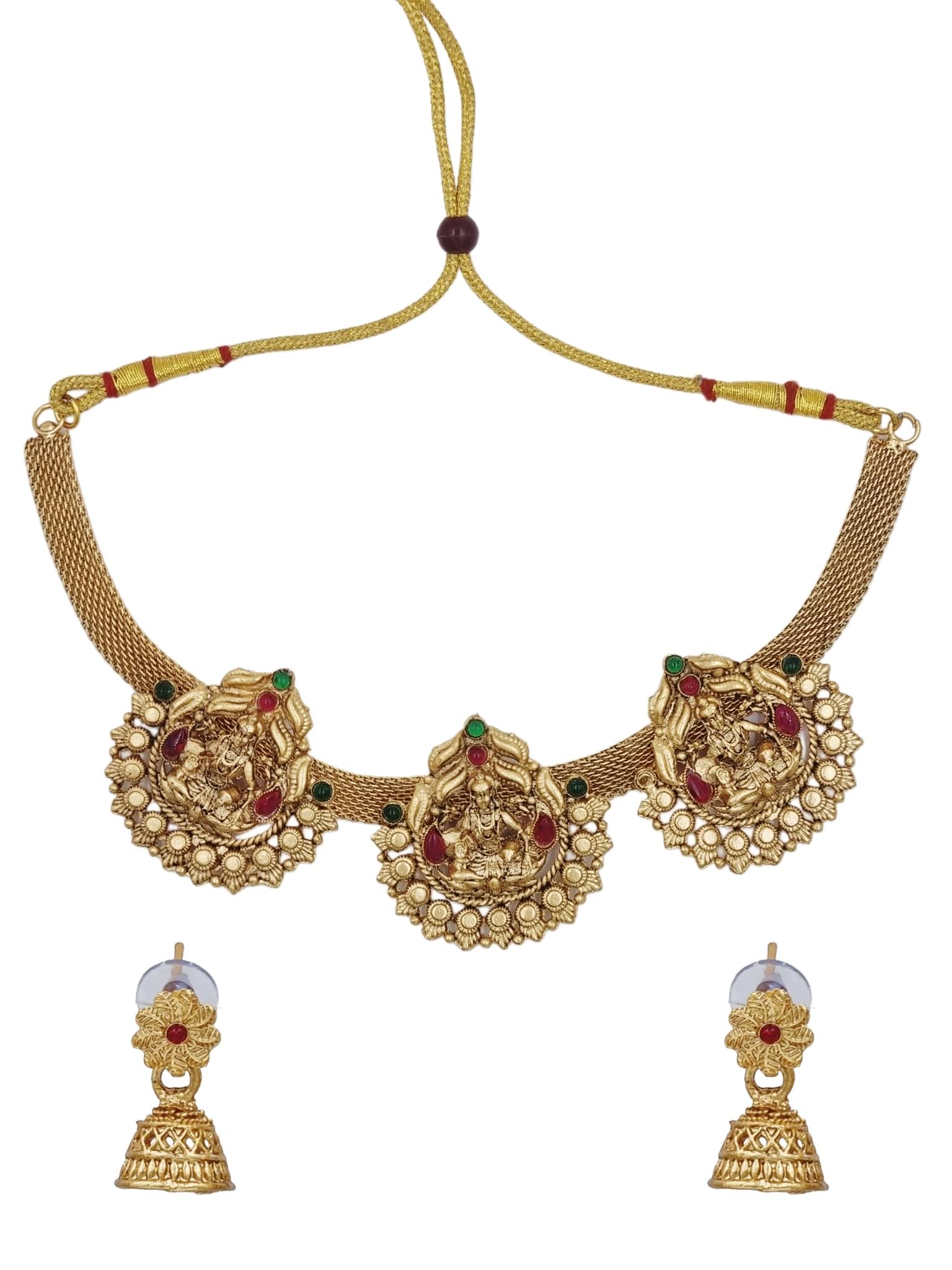     			Aarnaa Multicolor Alloy Necklace Set ( Pack of 1 )