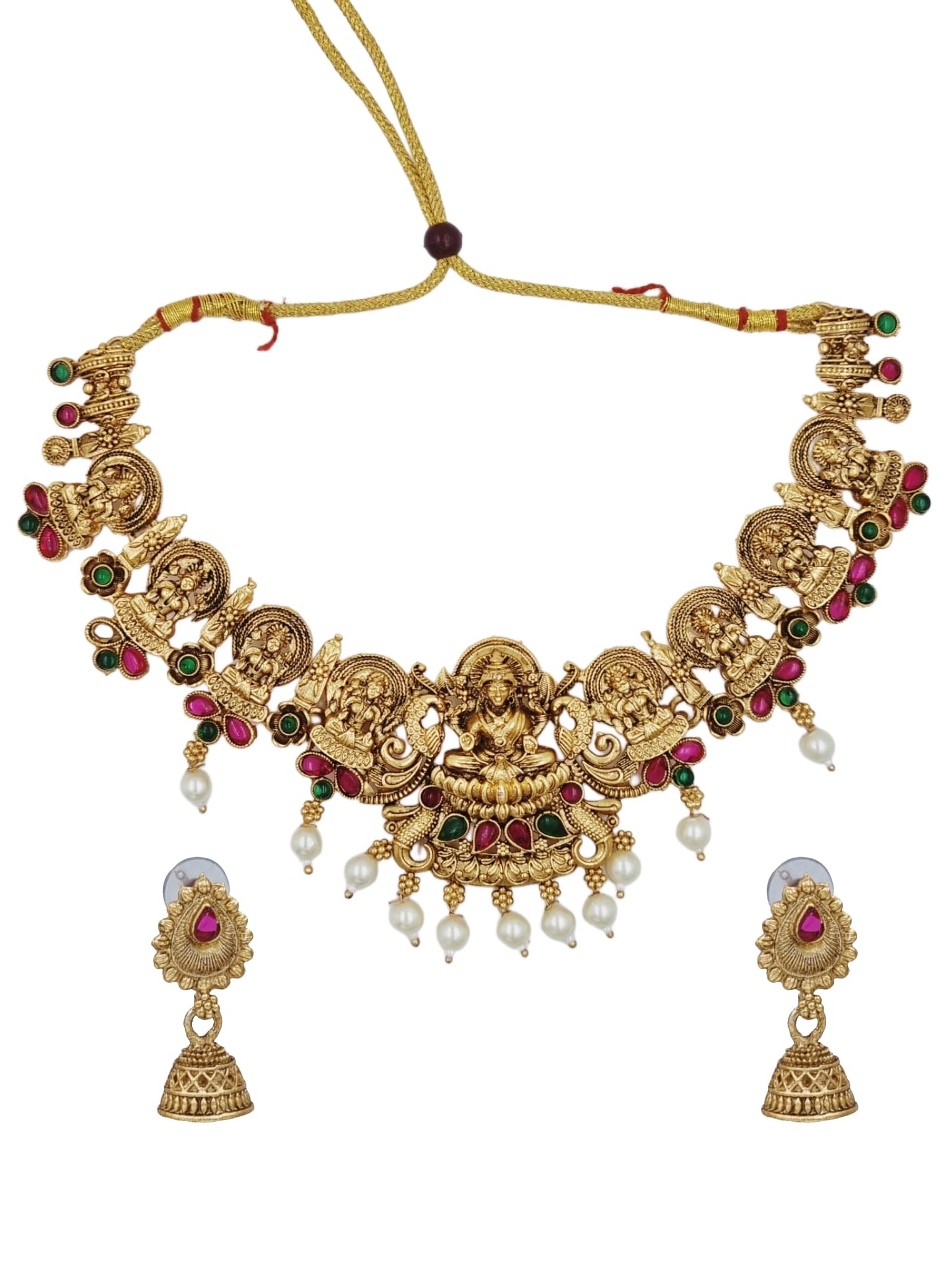     			Aarnaa Multicolor Alloy Necklace Set ( Pack of 1 )