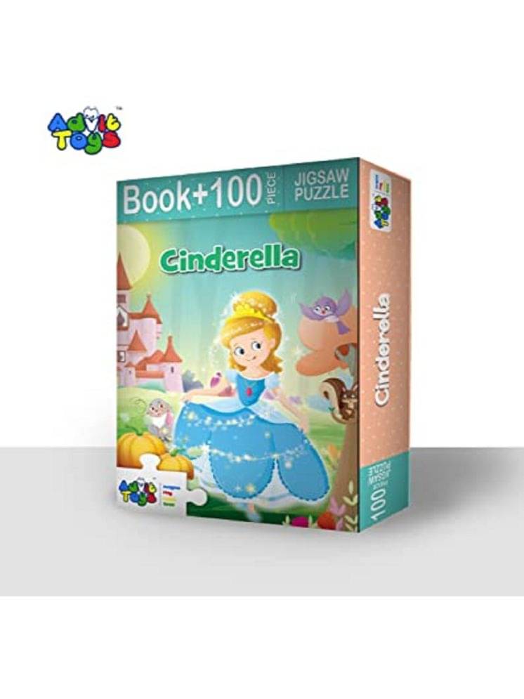     			Advit Toys Cinderella - Jigsaw Puzzle | Jigsaw Puzzles for Kids | Best Gift for Baby Boys and Girls(100 Piece + Educational Fun Fact Book Inside)