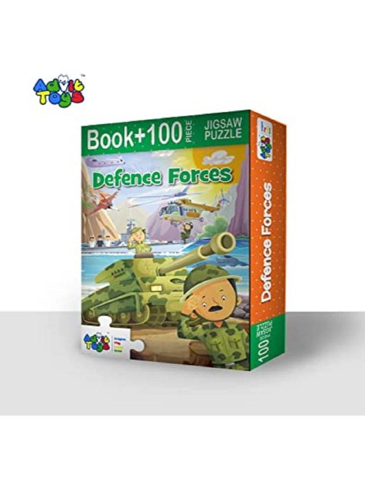     			Advit Toys Defence Force - Jigsaw Puzzle | Birthday Gifts Ideas for Kids | Jigsaw Puzzles for Kids Toddlers 4+ Years (100 Piece + Educational Fun Fact Book Inside)
