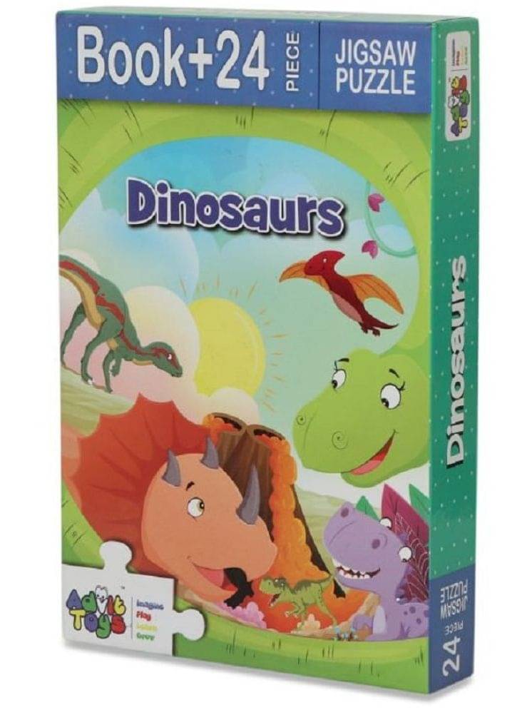     			Advit Toys - Dinosaurs Jigsaw Puzzle | Jigsaw Puzzles for Kids Toddlers 2+ Years | Birthday Gift for Kids Age 2-5(24 Piece + Educational Fun Fact Book Inside)