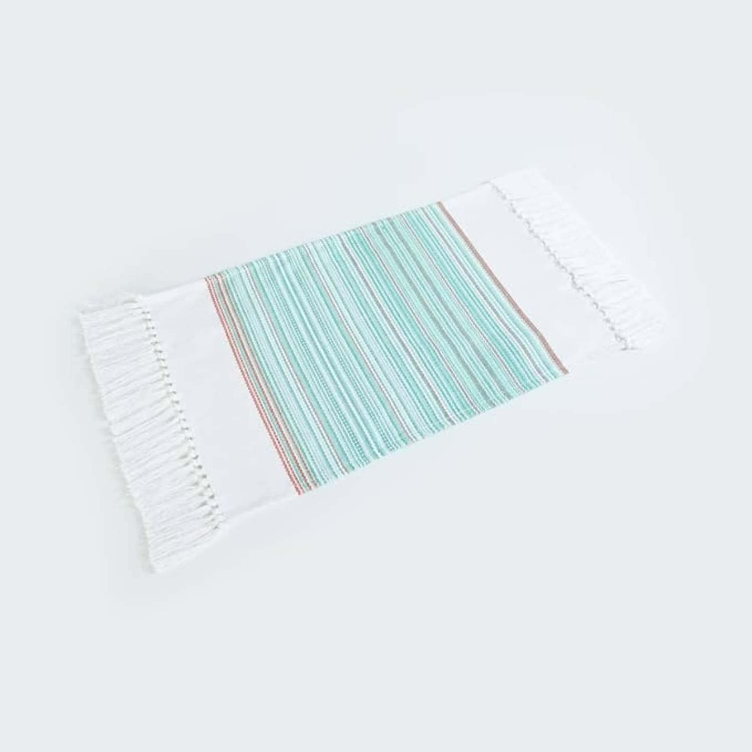 BBM Cotton Textured Rectangle Table Mats ( 48 cm x 33 cm ) Pack of 4 - Teal     			BBM Cotton Textured Rectangle Table Mats ( 48 cm x 33 cm ) Pack of 4 - Teal