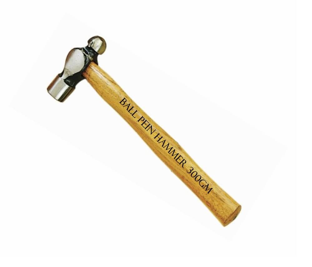 Ball Pein Hammer with Wooden Handle 300gm Oaykay Hand Tools     			Ball Pein Hammer with Wooden Handle 300gm Oaykay Hand Tools