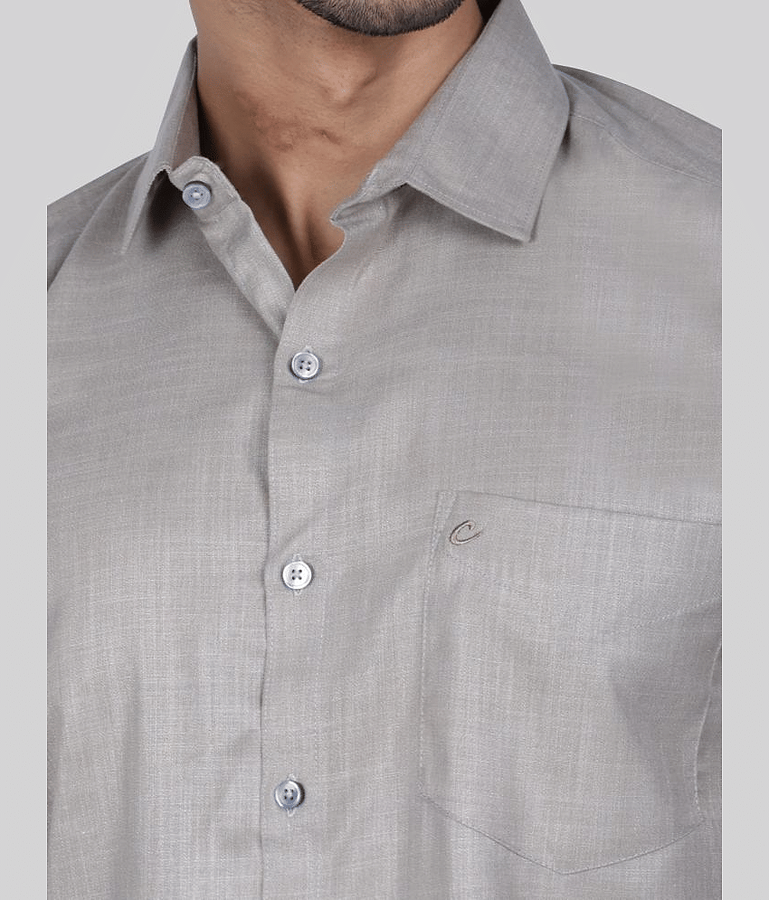 Comey Cotton Blend Regular Fit Full Sleeves Men's Formal Shirt - Brown ( Pack of 1 )