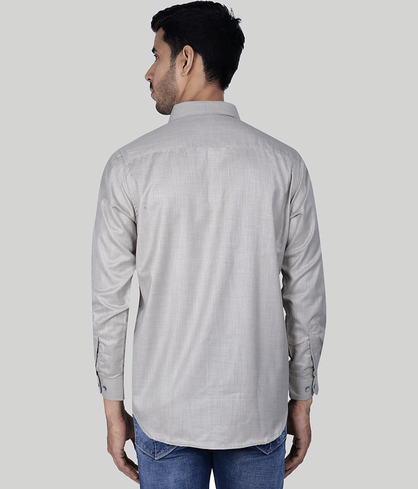 Comey Cotton Blend Regular Fit Full Sleeves Men's Formal Shirt - Brown ( Pack of 1 )