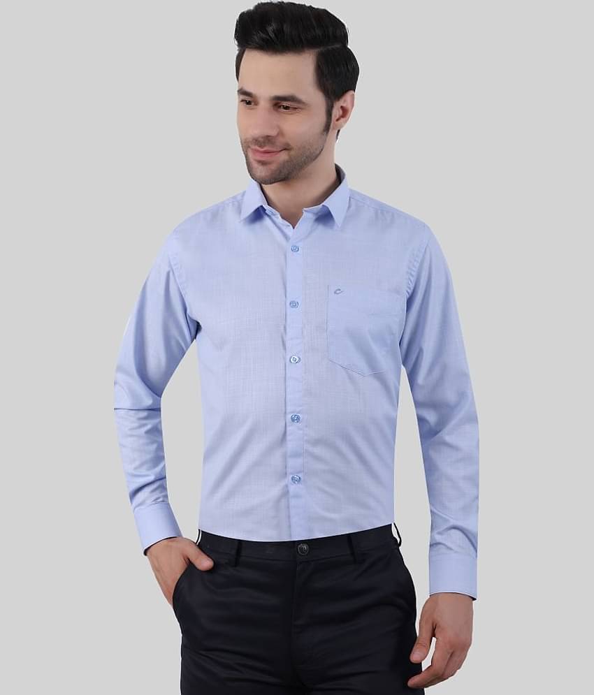 Comey Cotton Blend Regular Fit Full Sleeves Men's Formal Shirt - Brown ( Pack of 1 )