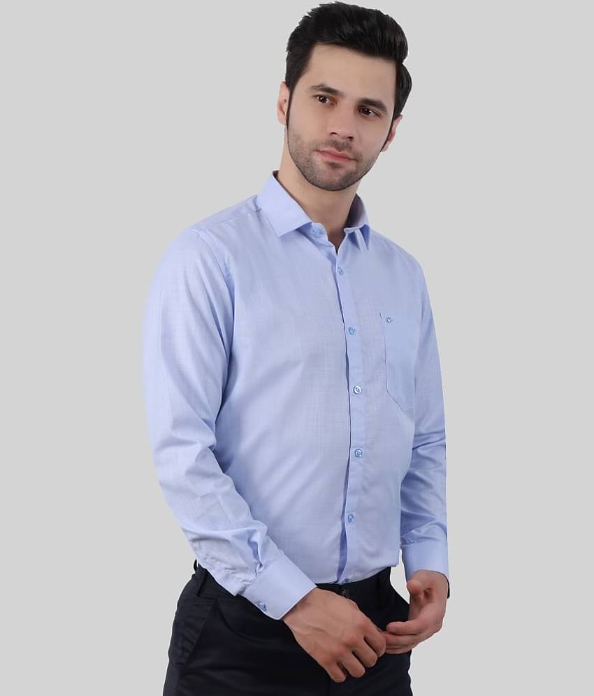 Comey Cotton Blend Regular Fit Full Sleeves Men's Formal Shirt - Brown ( Pack of 1 )